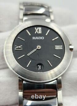 Rado Diastar Men's Silver Tone Quartz Watch FOR PARTS / REPAIR