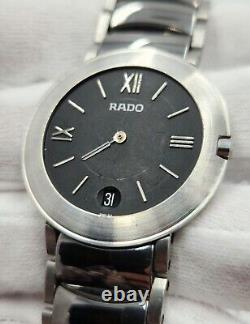 Rado Diastar Men's Silver Tone Quartz Watch FOR PARTS / REPAIR