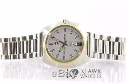 Rado Diastar Silver Stainless Automatic Watch 648.0408.3 Swiss Broken