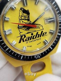 Raichle of Switzerland Men's Vintage Mechanical Watch FOR PARTS / REPAIR