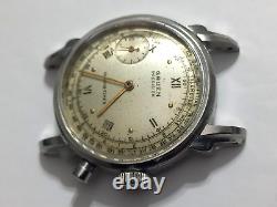 Rare 1950's S. Steel Gruen Precision Chrono-timer Cal 450 Not Working As Is