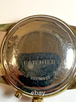Rare 1960's Giroxa 17j Everlight Watch Early Lighted Dial Project Or Parts Runs