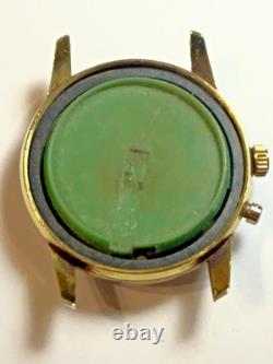 Rare 1960's Giroxa 17j Everlight Watch Early Lighted Dial Project Or Parts Runs