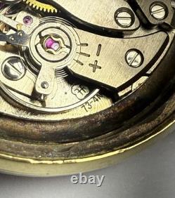 Rare 1960's Giroxa 17j Everlight Watch Early Lighted Dial Project Or Parts Runs