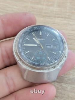 Rare 1970's Seiko Helmet Chronograph Auto 6139-7160 Watch Parts Or Repairs