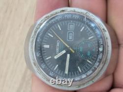 Rare 1970's Seiko Helmet Chronograph Auto 6139-7160 Watch Parts Or Repairs