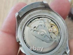 Rare 1970's Seiko Helmet Chronograph Auto 6139-7160 Watch Parts Or Repairs