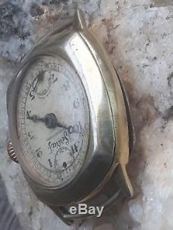 Rare 30's Services Chronograph Watch Mono Pusher For Spares Or Repair Parts