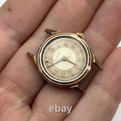 Rare Broken Vintage Movado Caliber 105 Ladies Military Watch 24mm For Parts