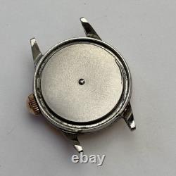 Rare Broken Vintage Movado Caliber 105 Ladies Military Watch 24mm For Parts