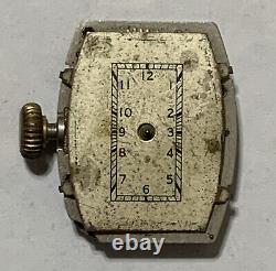 Rare E. Ingraham Co. Watch Model L Not Working For Parts No Band