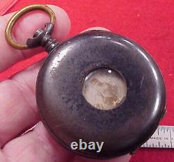 Rare Erotic Swiss Brevet 24792 Risque 8 Photographs Pocket Watch For Repairs