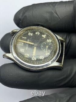 Rare German Military Watch GLYCINE D 88488 H, 1940s Wehrmacht for PARTS / REPAIR