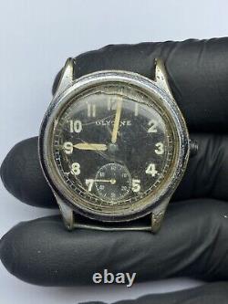 Rare German Military Watch GLYCINE D 88488 H, 1940s Wehrmacht for PARTS / REPAIR