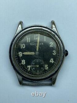 Rare German Military Watch GLYCINE D 88488 H, 1940s Wehrmacht for PARTS / REPAIR