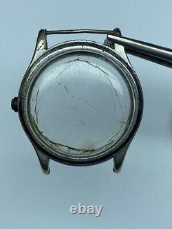 Rare German Military Watch GLYCINE D 88488 H, 1940s Wehrmacht for PARTS / REPAIR