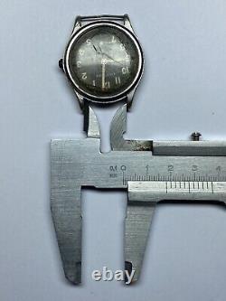 Rare German Military Watch GLYCINE D 88488 H, 1940s Wehrmacht for PARTS / REPAIR