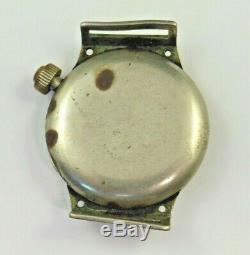 Rare Hampden Offset Crown Trench Watch, For Parts Or Repair
