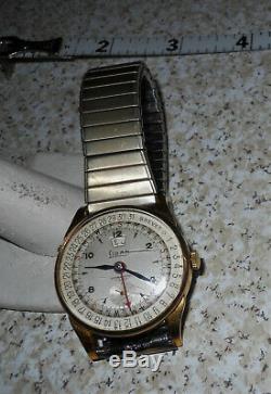 Rare Liban 17 Jewels Watch Brevet Swiss Triple Calendar Date For Parts or Repair