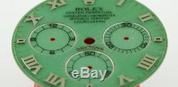 Rare! Original Men's Rolex Daytona 116519 Green Hardstone Roman dial 18KW #H21