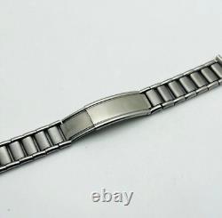 Rare Vintage Bradux Swiss Adjustable Length Men Wrist Watch Bracelet For Parts