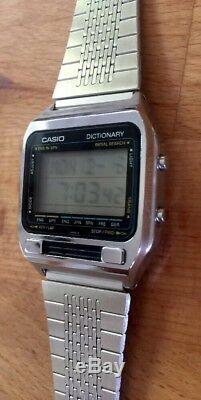 Rare Vintage Casio TE-2500 Digital Dictionary Translator Watch