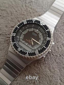 Rare Vintage Citizen Wingman Chrono Alarm Watch. As-is For Parts Or Repair