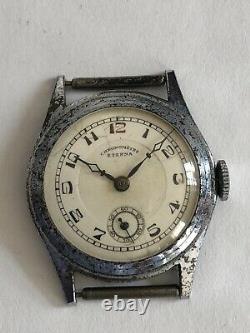 Rare Vintage Eterna Chronometer 15j Watch For Parts Or Repair