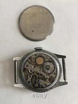 Rare Vintage Eterna Chronometer 15j Watch For Parts Or Repair