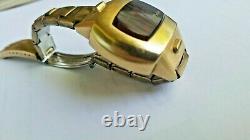 Rare Vintage LED Pulsar Watch 14k gold filled. Not working, free shipping