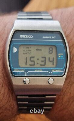 Rare Vintage Seiko A029-5020 Digital Quartz LC Watch japan 1978 is running