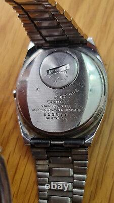 Rare Vintage Seiko A029-5020 Digital Quartz LC Watch japan 1978 is running