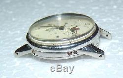 Rare Vintage Universal Triple Date Moonphase Winding Watch Cal 291 Not Working