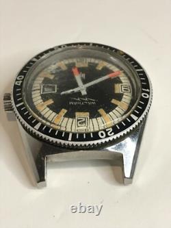 Rare Vintage Waltham Lip Nautic 3 Diver Watch for Parts or Repair