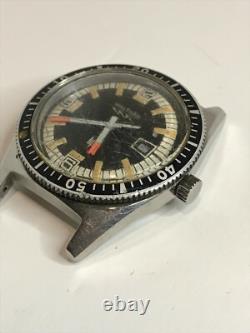 Rare Vintage Waltham Lip Nautic 3 Diver Watch for Parts or Repair