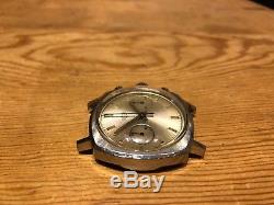 Rare Vintage Watch HEUER Camaro 7743 Chronograph Steel Case No Funciona