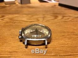 Rare Vintage Watch HEUER Camaro 7743 Chronograph Steel Case No Funciona