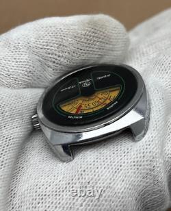 Rare Vintage Yema Digital Jump Hour 36801 Manual 17 Jewels Men's Watch for Parts