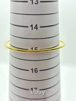 Read GUCCI 11/12.2 Change Bezel Watch Gold Green Dial Not tested For Parts