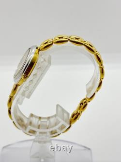 Read GUCCI Change Bezel 1100-L Watch Gold Dial Womens For Parts