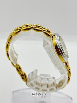 Read GUCCI Change Bezel 1100-L Watch Gold Dial Womens For Parts