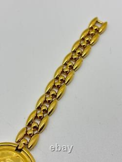 Read GUCCI Change Bezel 1100-L Watch Gold Dial Womens For Parts