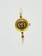 Read Gucci 2047L Gold Dial Gold Cable Bangle Watch Not tested For Parts F/S