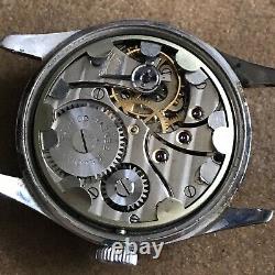 Record Watch Co Genève 022 K Military Radium Dial vintage Not Working #wmn1