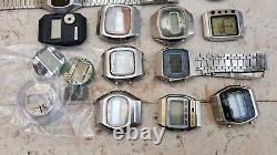 Ricoh Citizen Orient Led Mixed Lot Of 15 Watches Non Working For Parts