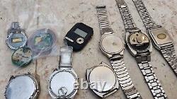 Ricoh Citizen Orient Led Mixed Lot Of 15 Watches Non Working For Parts