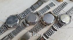 Ricoh Led Quartz Watches Mixed Lot Of 7 Watches Non Working For Parts