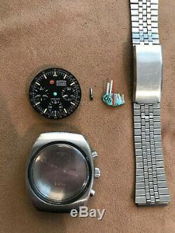 Roamer Stingray Valjoux 72 726 watch case, crown, stem, dial and hands