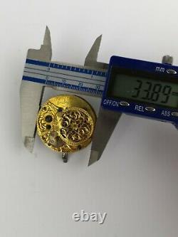 Robert Gray London Verge Pocket Watch Movement for Parts or Restoration (J62)