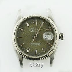 Rolex 1990 Datejust 16234 Olive Green Dial Watch Head As Is For Parts Or Repairs